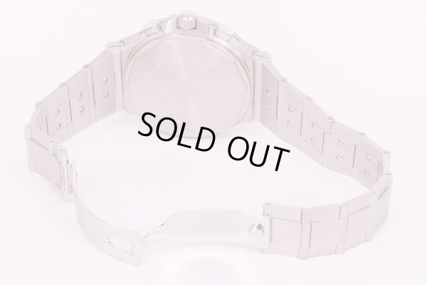 ブルガリ　ディアゴノ　プロフェッショナル　クロノ　CH40S　黒文字盤　ブレス