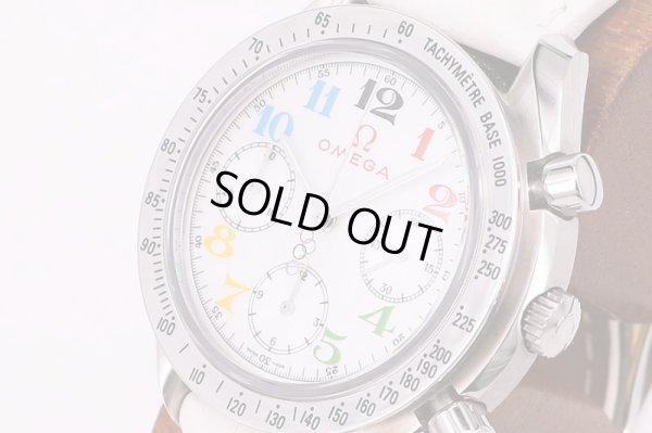 オメガ　スピードマスター　3836.70　シェル文字盤　トリノオリンピック限定　サイド拡大