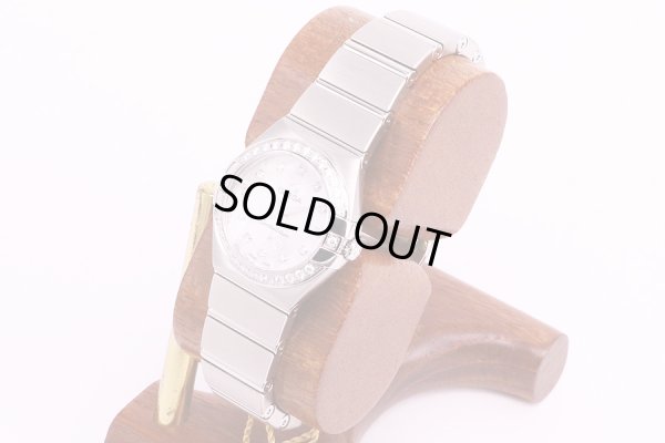 オメガ　コンステレーション　ブラッシュ　123.15.24　シェル文字盤　12P　ベゼルD　サイド