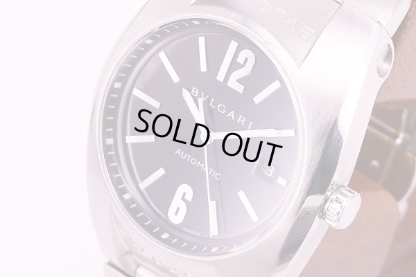 ブルガリ　エルゴン　EG40S　黒文字盤　サイド拡大