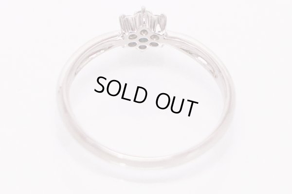 PT900 トルマリンダイアイリリング 0.02ct 0.11ct 3.10g　内側