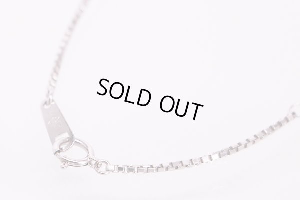 PT850/900 サファイアダイアイリペンダントネックレス 0.63ct 0.70ct 7.70g　留め具