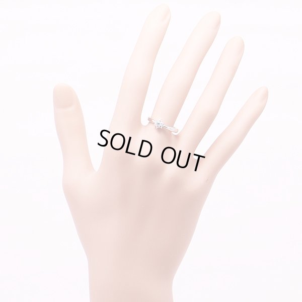 PT900 トルマリンダイアイリリング 0.02ct 0.11ct 3.10g　装着イメージ