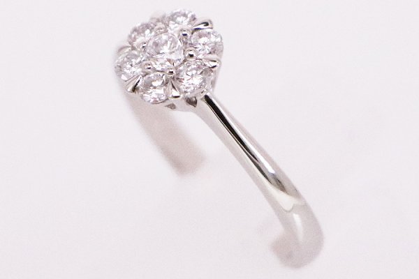 PT950 ダイアイリリング 0.50ct 4.60g　サイド