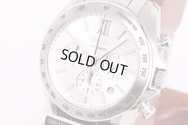 ブライツ　メカニカル　SBGZ009　クロノグラフ　銀文字盤　サイド拡大