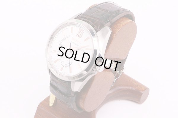 セイコー　ブライツ　メカニカル　SFGC025　パワーリザーブ　白文字盤　PGインデックス　サイド