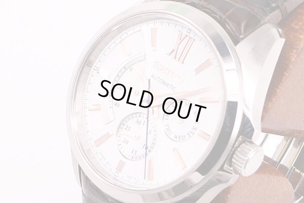 セイコー　ブライツ　メカニカル　SFGC025　パワーリザーブ　白文字盤　PGインデックス　サイド拡大