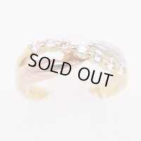 K18/PT900 ダイアイリリング 0.25ct 4.30g