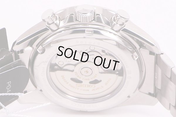 ブライツ　メカニカル　SBGZ009　クロノグラフ　銀文字盤　裏面拡大