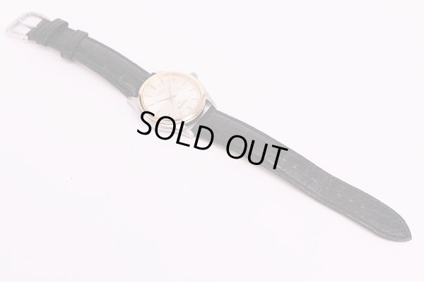 SBGX004 9F61-0A20　銀文字盤　K18ベゼル　革ベルト状態