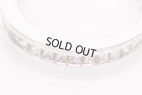 K18WG ダイアイリリング 0.50ct 3.00g　拡大