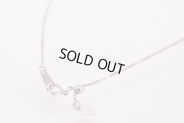 K18WG ダイアイリペンダントネックレス 0.46ct 0.48ct 5.30g　留め具
