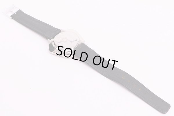 リコー　EXPO70　グレー文字盤　革ベルト　裏面　状態