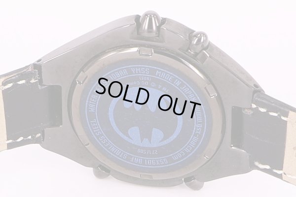 ＧＳＸ　GSX901 BAT　クロノグラフ　バットマンモデル　裏面拡大