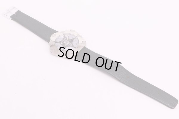 リコー　EXPO70　グレー文字盤　革ベルト　表面　状態