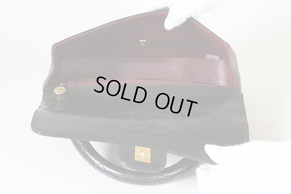 シャネル マトラッセ 親子ハンドバック ブラック/ゴールド金具 大 中身