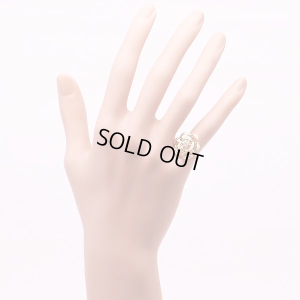 K18 ダイアイリリング 0.083ct 0.22ct 4.30g　装着イメージ