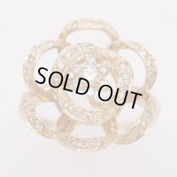 K18 ダイアイリリング 0.083ct 0.22ct 4.30g