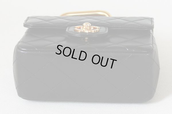 シャネル マトラッセ 親子ハンドバック ブラック/ゴールド金具 小 底