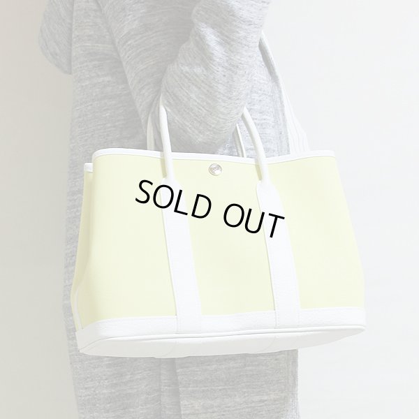 エルメス ガーデンパーティTPM スフレ/ホワイト 掛けたイメージ