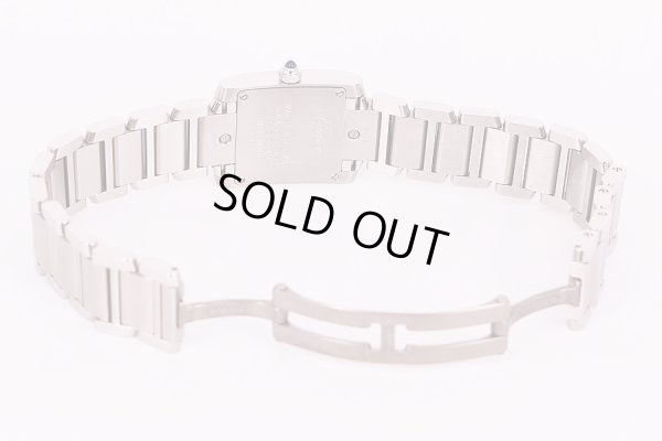 カルティエ　タンクフランセーズＳＭ　銀文字盤　11P　ブレス