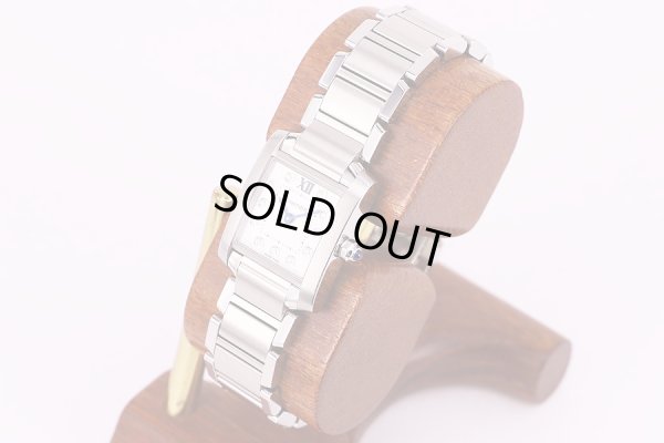 カルティエ　タンクフランセーズＳＭ　銀文字盤　11P　サイド