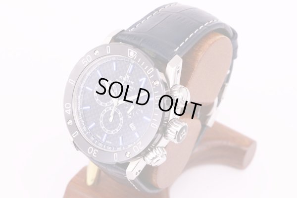 エドックス　クロノオフショア1　10221　黒文字盤　サイド