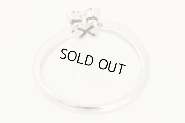 ロイヤル・アッシャー　PT900 ダイアイリリング 0.16ct 3.30g　内側