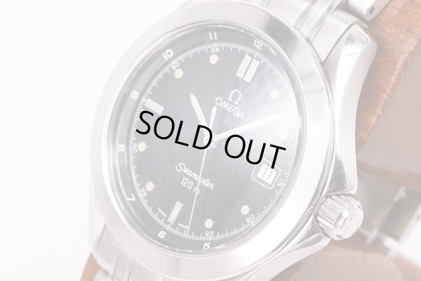 オメガ　シーマスター120ｍ　2511.50　黒文字盤　サイド拡大