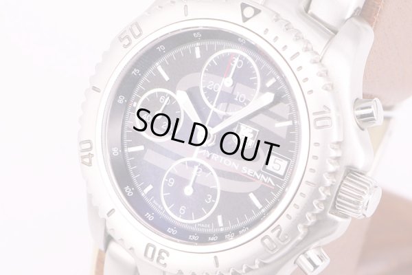 タグホイヤー　リンク　クロノ　CT2114　アイルトン・セナ限定　黒文字盤　サイド拡大