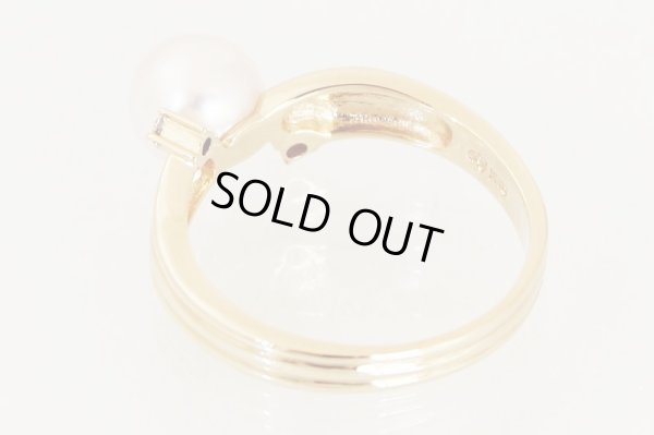 タサキ　K18 パールダイアイリリング 7.20mm 0.05ct 3.90g　内側(2)