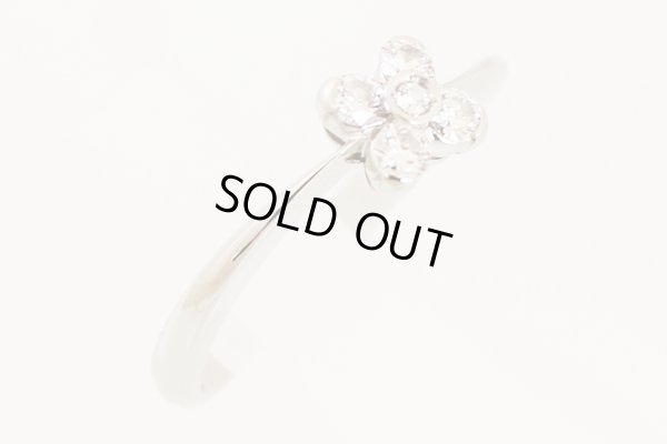 ロイヤル・アッシャー　PT900 ダイアイリリング 0.16ct 3.30g　サイド(2)