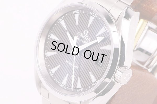 オメガ　シーマスター　アクアテラ　231.10.39　灰タペストリー文字盤　サイド拡大