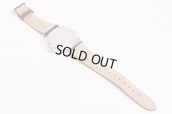 シチズン　H145-SO73545　電波ソーラー　黒文字盤　革ベルト状態　裏面