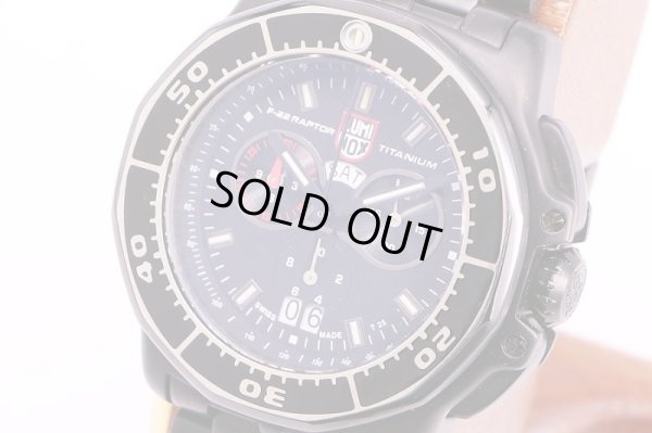 ルミノックス　F22ラプター　9272　限定　黒文字盤　サイド拡大