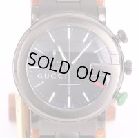 グッチ　101Ｍ　クロノグラフ　黒文字盤