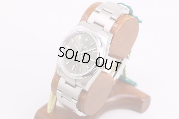 ロレックス　114200　3Ｆ66012　オイスターパーペチュアル　緑文字盤　サイド