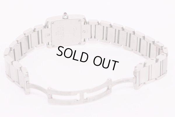 カルティエ　タンクフランセーズＳＭ　ピンクシェル文字盤　ブレス