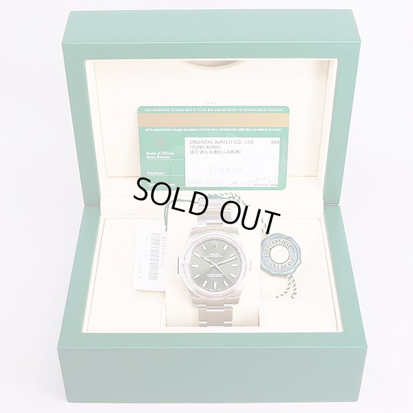 ロレックス　114200　3Ｆ66012　オイスターパーペチュアル　緑文字盤　箱