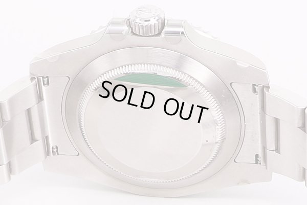 ロレックス　116610LN　52Ｍ23769　サブマリーナデイト　黒文字盤　裏面拡大