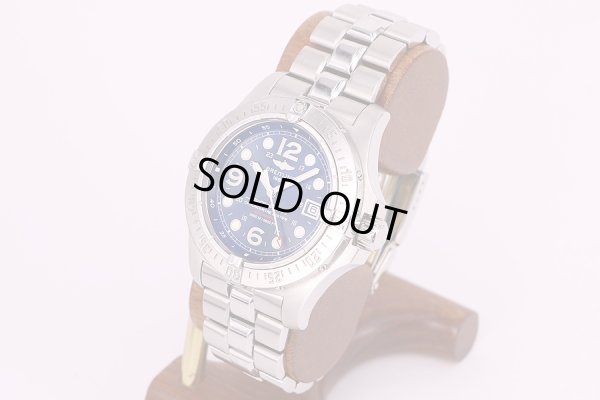 スーパーオーシャン　Ａ１７３９０　スチールフイッシュ　紺文字盤　サイド