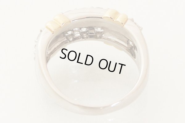 PT900/K18 ダイアイリリング 1.040ct 11.10g　内側