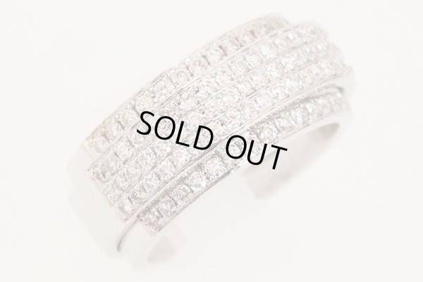 K18WG ダイアイリリング 1.00ct 8.80g　サイド(2)