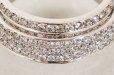 K18WG ダイアイリリング 1.00ct 8.80g　拡大