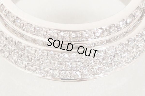 K18WG ダイアイリリング 1.00ct 8.80g　拡大