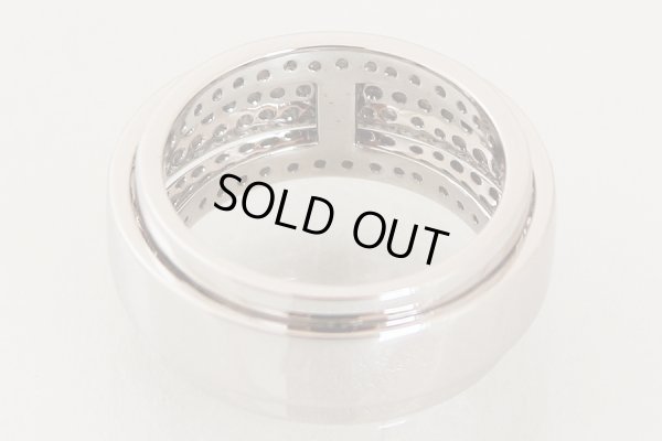 K18WG ダイアイリリング 1.00ct 8.80g　内側