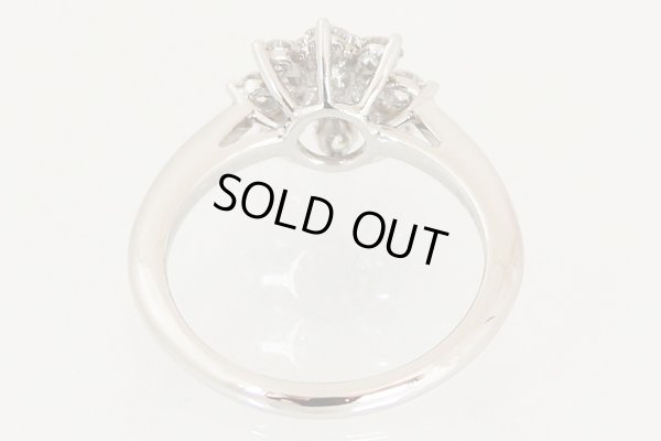 ティファニー　PT950 ダイアイリフラワーリング 4.50g　内側