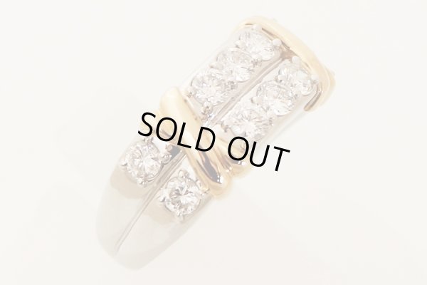 PT900/K18 ダイアイリリング 1.040ct 11.10g　サイド(2)