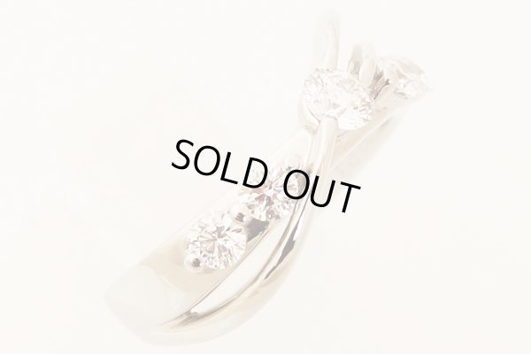 PT900 ダイアイリリング 0.223ct 0.104ct 0.103ct 0.109ct*2 5.60g　拡大