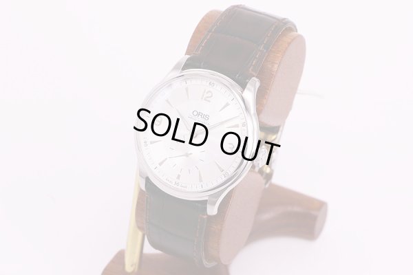 オリス　アートリエ　スモールセコンド　01.396.7580　銀文字盤　サイド